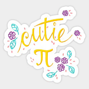 Cutie Pi (Pink) Sticker